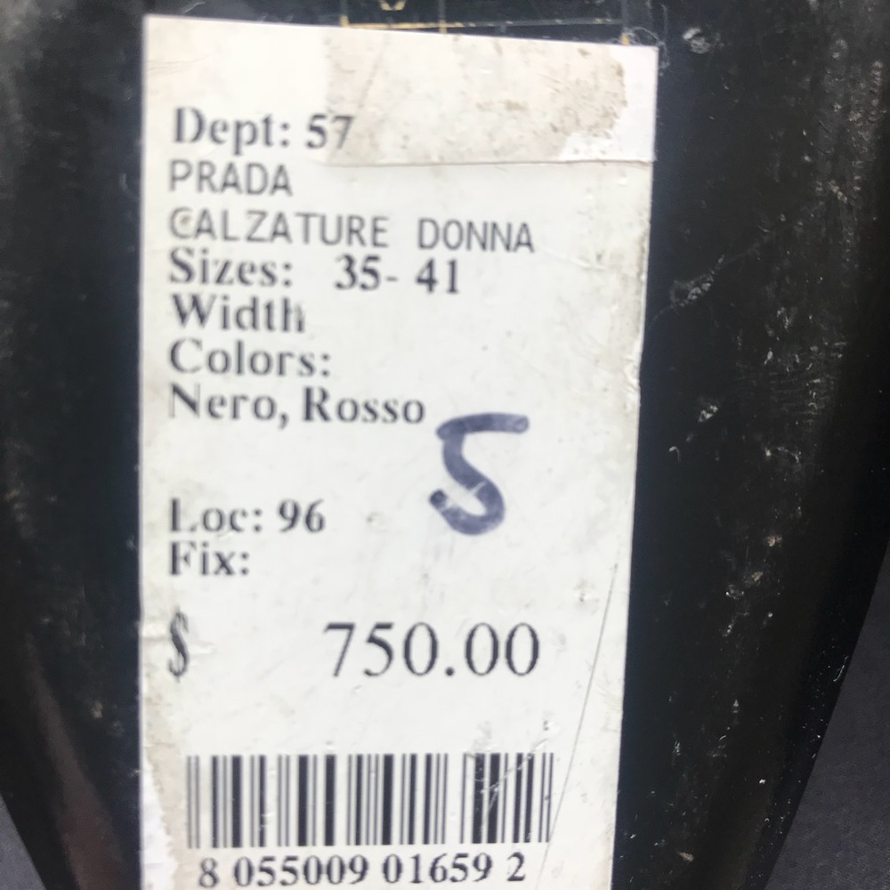 New with box Prada Black Suede Crystal Buckle 5 - Picture 3 of 3